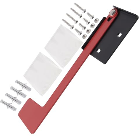 Ausi Drapeau de remplacement pour boîte aux lettres en métal rouge, à coller, sans outils, pour montage mural, pliable et léger