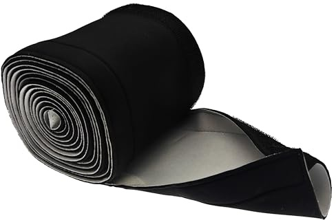 Manchon de câble en néoprène de 300 cm, noir/blanc pour bureau, TV, PC, organisateur de cordons pour la maison et le bureau, housse réversible et réglable pour dissimuler les cordons