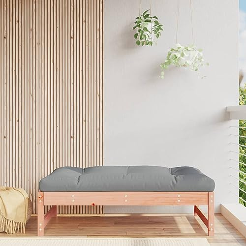 mtlskopl Gartenhocker 120×84×30 cm Douglasie, Latten-Bank wetterfest, platzsparend & modular, Balkon Terrasse Wintergarten