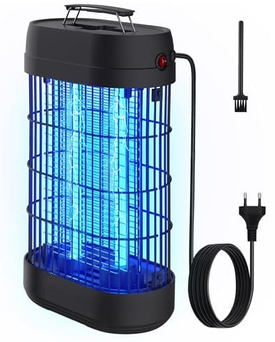 Insektenvernichter Elektrisch 18W Fliegenfalle UV Mückenlampe, 80㎡ Wirkungsbereich Mückenfalle gegen Mücken Fliegen Motten, Insektenschutz Innenbereich Ohne Chemie, für Innen und Aussen