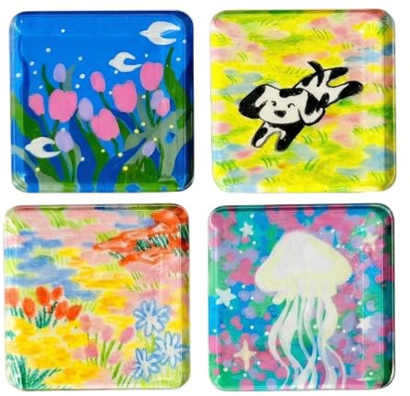Make your own magnet craft kit, picture frame art projects, Fridge magnet Making Set, for Kitchen, Apartment, School, Classroom, Workplace, Party, Whiteboard, Safe, Home