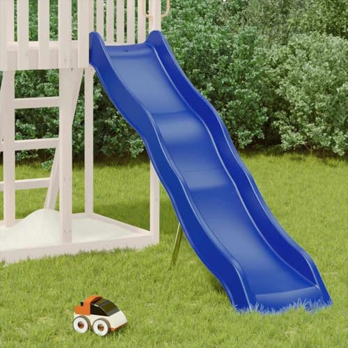 Genérico Tobogán Infantil Polipropileno Azul 210x40 cm,Juegos y Juguetes,Estructuras para Juegos al Aire Libre,Columpios y estructuras de Juegos,Azul,826599