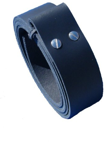 Wolfszeit Wechselgürtel SINDRI aus schwarzem Rindleder für Buckles Handarbeit von 70cm - 190cm