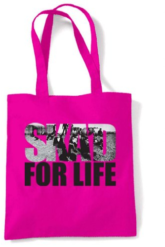 Tribal T-Shirts Damen Ska 'd For Life Ska Tote Schultertasche, rose), RIC_skad_life_B4