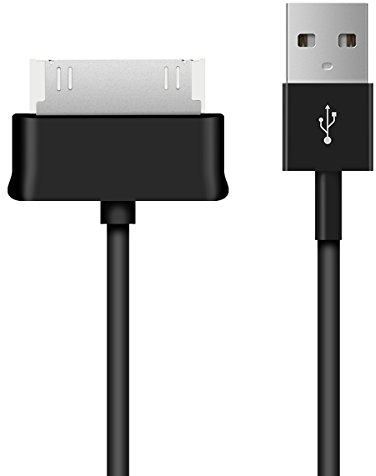 kwmobile Charger Compatible with Samsung Galaxy Tab 1/2 10.1/Tab 2 7.0/Note 10.1 - Charger Cable USB 2.0 30 Pin Charging Cord - Black