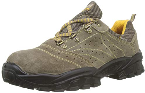 Cofra New Nilo S1 P SRC, Zapatos de Seguridad, Beige/Amarillo, 43