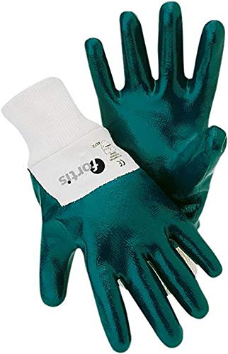Fortis Handschuh Mechanicblue,Nitril,Strickb.,Gr10,