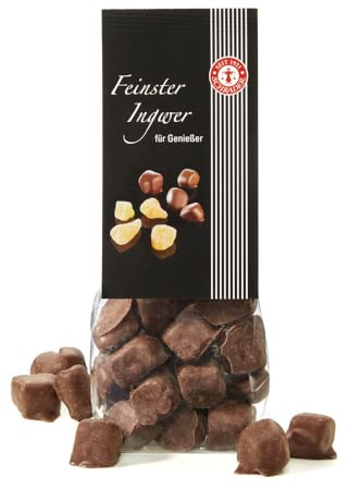 Schrader | Ingwer in Zartbitterschokolade | weicher Ingwer in Schokolade | 200 g