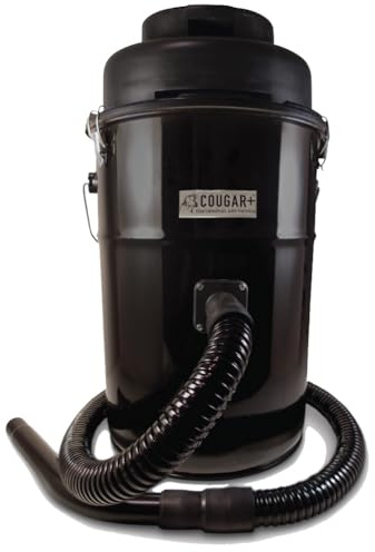 Loveless Ash Vacuum Cougar+ for pellet stoves-Made in the USA. Fireplace vacuum, pellet stove vacuum cleaner for hot ash