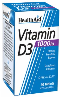 HealthAid Vitamin D 1000iu - 30 Tablets
