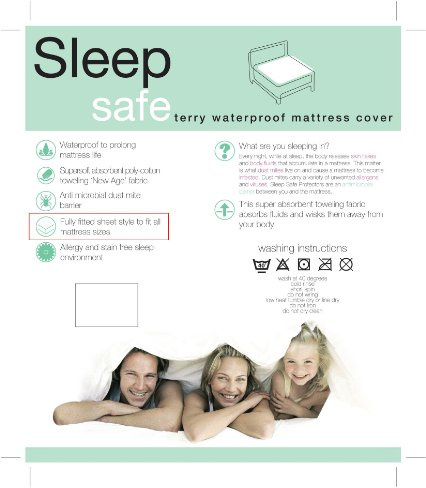 Emma Barclay Terry Waterproof Mattress Protector Bunk Bed, Polycotton, White