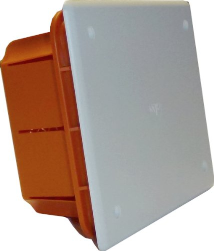 Electraline 60405 Einbau-Ableitungsbox, Größe 153x98x70 mm, IP44, Rot / Weiß