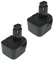 2x Werkzeug Ni-MH Akku 12V 3000mAh Ersatz für WÜRTH 700900320 ELU EZWA-57 EZWA-60 EZWA-61 Dewalt DC9071 DE9037 DE9071 DE9072 DE9074 DE9075 DE9274 DW9071 DW9072 DW9074 DW-9071 DW-9072 DW-9074