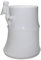 Zen’Arôme - Duftlampe für Duftwachs und Schmelzwürfel - Duftbrenner und Diffuser für Ätherische Öle aus Weißer Keramik mit Bambusmotiv - Kerzenhalter Aromatherapie, Höhe: 12 cm