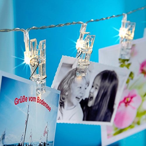 LED-Lichterkette Clips inklusive Batterien
