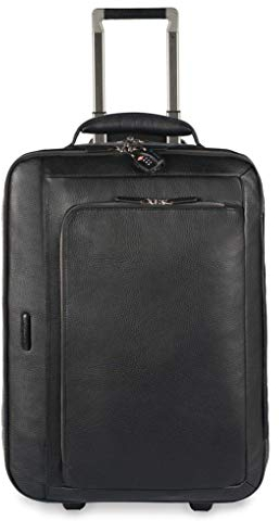 Piquadro Modus Trolley cabin morbido in pelle con portabilità a borsone porta PC 15.6 a due scomparti