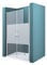 Mai&Mai double porte de douche pivotante 180°auto-levante paroi de douche pour niche 140x195cm en verre ESG dépoli opaque de 6mm avec revêtement Nano Ter24MS