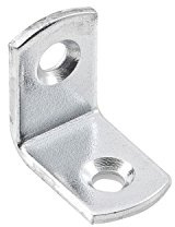 Hilber Winkel Winkelverbinder, L 20x20 mm, B 13 mm, 90 Grad, verzinkt, Verbindungswinkel für Holz, Möbel, und Metall, Befestigungswinkel