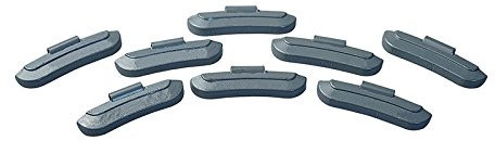 Auswuchtgewichte PKW Schlaggewichte Stahlfelgen Zink Std. 40g Made in EU 100 Stück 40g Zink (silber beschichtet)