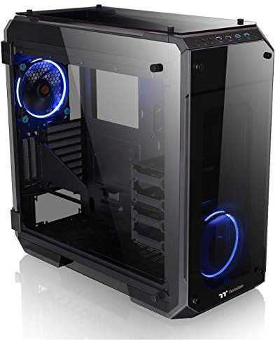 Thermaltake View 71 TG (Tempered Glass) PC-Gehäuse, schwarz/blau