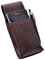 Menzo Sacoche de ceinture pour ordinateur gastronomique, étui de serveur, holster de serveur, Marron, 22 cm