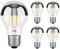 ledscom.de 5 Stück E27 LED Leuchtmittel, A60, warmweiß (2700 K), 6 W, 667lm, Kopfspiegel (silber)