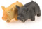 Chiwava 2 Stück 16,5 cm Quitschende Hundespielzeug Latex Schwein GRUNTING Tier Sound Welpen Kauen Interaktives Spiel für Medium Hunde