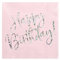PartyDeco Servietten Happy Birthday 20 Stück 33x33cm 3-lagig Papierservietten Geburtstagsservietten