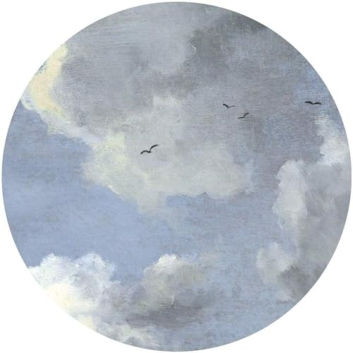 Komar DOT runde und selbstklebende Vlies Fototapete Simply Sky - Ø Durchmesser 125 cm - 1 Stück - Tapete, Dekoration, Wandtapete, Wandbild, Wandbelag, Designtapete - D1-037