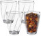350ml Stackable Plastic Glasses Set of 4, Dishwasher Safe Plastic Tumblers Plastic Cups Acrylic Drinking Glasses, Unbreakable Tumblers Reusable Acrylic Glasses