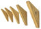 AE Günther 5er Set Wandhaken Holz Eiche Garderobenhaken Vintage Holzhaken Kleiderhaken Wand Huthaken