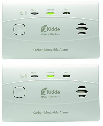 Kidde c3010 Carbon Monoxide Detector, White, 2 Packs