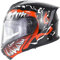 Modularer Motorradhelm Unisex-Erwachsene Integral-Flip-Up-Front-Motocross-Helme Moped Racing Motorrad-Sturzhelm Für Männer Und Frauen DOT/ECE-Zulassung Mit Dual-Sonnenblende,Venom,XXL
