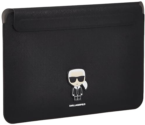 Karl Lagerfeld Manches KLCS14PISFBK 13/14 Saffiano Ikonik Karl Noir