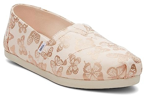 TOMS Women's Alpargata Loafer Flat, Pink, 3 UK