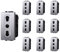 10 Pezzi Presa Bipasso, Compatibile Con Bticino Living Light (Grigio)