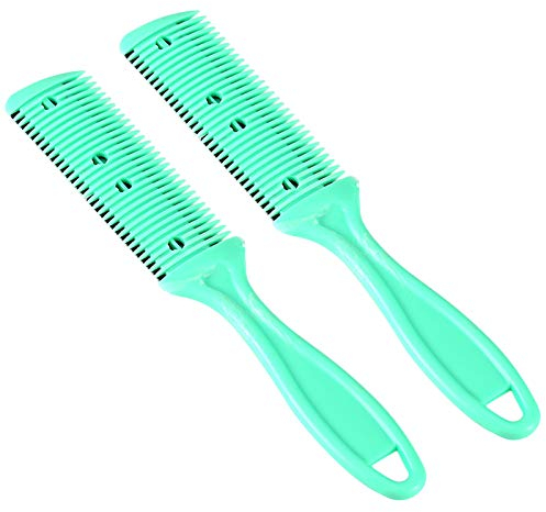 Haarschneider Kamm, Comb, Haarschneidekamm mit Klinge, Haarschneide Rasierkamm, Ausdünnungsschneider, Friseurkamm Zum Haareschneiden und Styling, 1 STK