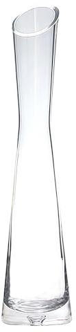 25 cm Piccolo Vetro Trasparente Fiore Bud Vaso Vintage Singola Vaso per Casa Ufficio Matrimonio Decorazione Tavolo
