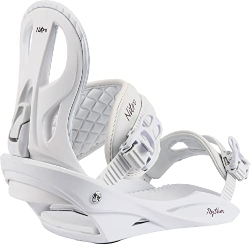 Nitro Damen Rythm All Mountain Freestyle Günstig Snowboardbindung, white plum, M EU