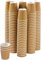 Best House EcoWise Coffee Cups 4 Oz/120 ml Brown Ripple Wall Design, 100% Natural and Recyclable, Eco-Friendly Drinking Cups Great for Hot Coffee, Tea & Cold Drinks (Pack of 25)