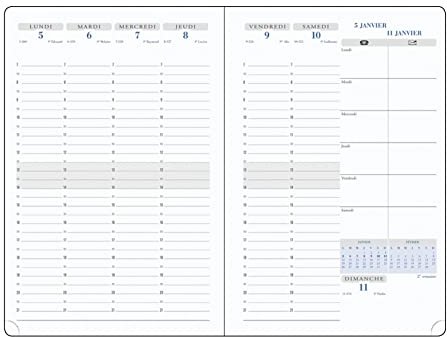 Exacompta - 200842E – Wochenkalender SAS 20 – Visuell 7 – 15 x 21 cm – September 2025 bis August 2026