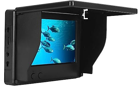 Videocamera per la Pesca Subacquea, Fish Finder Monitor LCD da 4,3 Pollici Fotocamera Impermeabile 1000TVL Fotocamera Subacquea con Luci a LED IR, per Lake Sea Boat Kayak Ice (30 m / 98,43 piedi