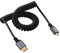 cablecc 4K 60 Hz Micro HDMI 1.4 Stecker auf HDMI Stecker Gerader Stecker Stretch-Spiralkabel für HDTV-Monitor Computer Laptop