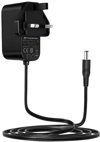 Lonnky 12V 2A Power Adapter for LCDs, Routers, Security Camera, AC 100-240V to DC 12V, 2.1 mm x 5.5 mm Power Supply Wall Charger with 1.8 M Cable