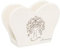 Bonboniere Hochzeit Serviettenhalter Herz aus weißem Porzellan verziert mit Baum des Lebens Harmony PRMT23259