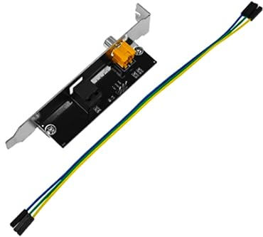 ISTOVO 24Bit 192KHz Fiber Optique Coaxial SPDIF Kit Carte Carte Mère pour Ordinateur Universel Carte Son Numérique 5.1 Set avec Soutien AC3.