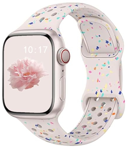Original Recyclé Plastique Sport Bracelet Compatible avec Apple Watch Bracelet 38mm 40mm 41mm 42mm 44mm 45mm 46mm 49mm, pour iWatch Ultra 2/Ultra, SE, Serie 10/9/8/7/6/5/4/3/2/1