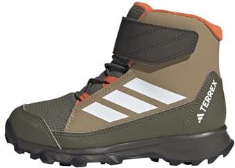adidas Terrex Snow CF Climawarm Winter Shoes Kids, Cardboard/FTWR White/semi Impact Orange, 11.5 UK Child