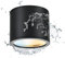 Gleonlux LED Aufbauspot Deckenspot Schwarz, Aufbaustrahler IP44 9W 3CCT 3000K/4000K/6500K, Aufputz Spots 230V mit GX53 Fassung, Deckenstrahler Rund Aluminium für Bad, Badezimmer