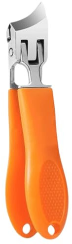 Coupe-ongles incurvé, coupe ongles obliques, anti-éclaboussures, coupe-ongles des doigts et des orteils, avec large ouverture de mâchoire et manche long incliné, pas d'éclaboussures pour les personnes
